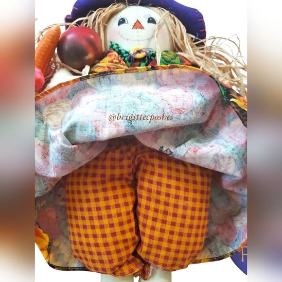 FALL  THANKSGIVING 20" in. Scarecrow Straw Doll - Picture 8 of 10